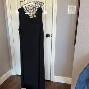 Apostrophe Black Sleeveless Maxi Dress